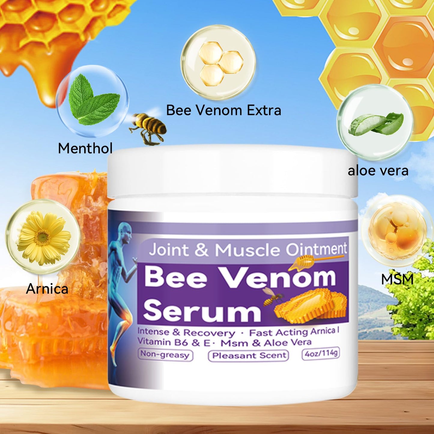 Cedonivor Bee Venom Joint Cream, Joint & Muscle Soothing, Bee Venom Cream for Back, Knee, Hands, Neck, Feet CedonivorBuy Supplements Australia