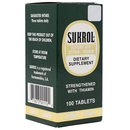 Sukrol, Vitamin, Improve Healthy Brain Function, 100 Tablets, Bottle SukrolBuy Supplements Australia
