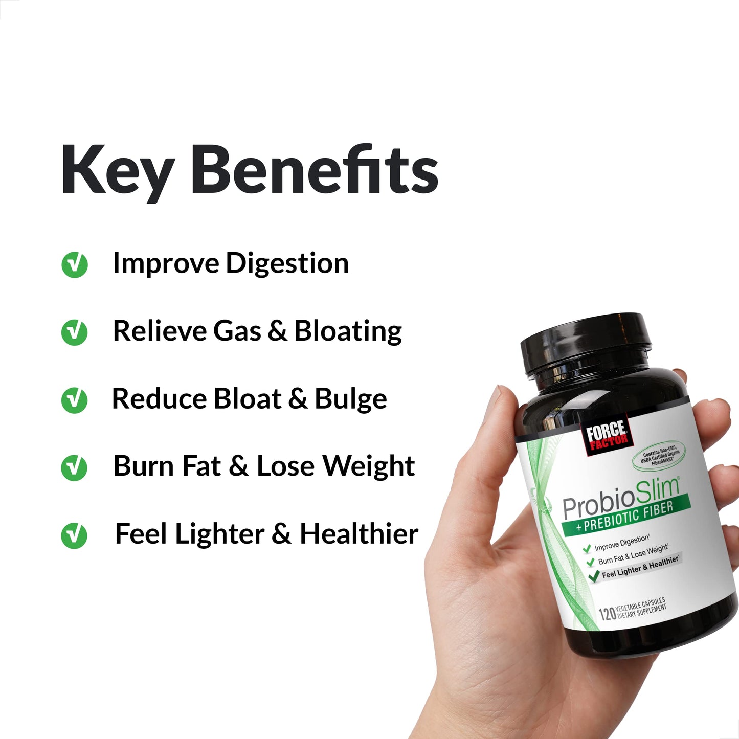 Force Factor ProbioSlim + Prebiotic Fiber Weight Loss Supplement for Women and Men Force FactorBuy Supplements Australia