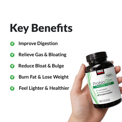 Force Factor ProbioSlim + Prebiotic Fiber Weight Loss Supplement for Women and Men Force FactorBuy Supplements Australia