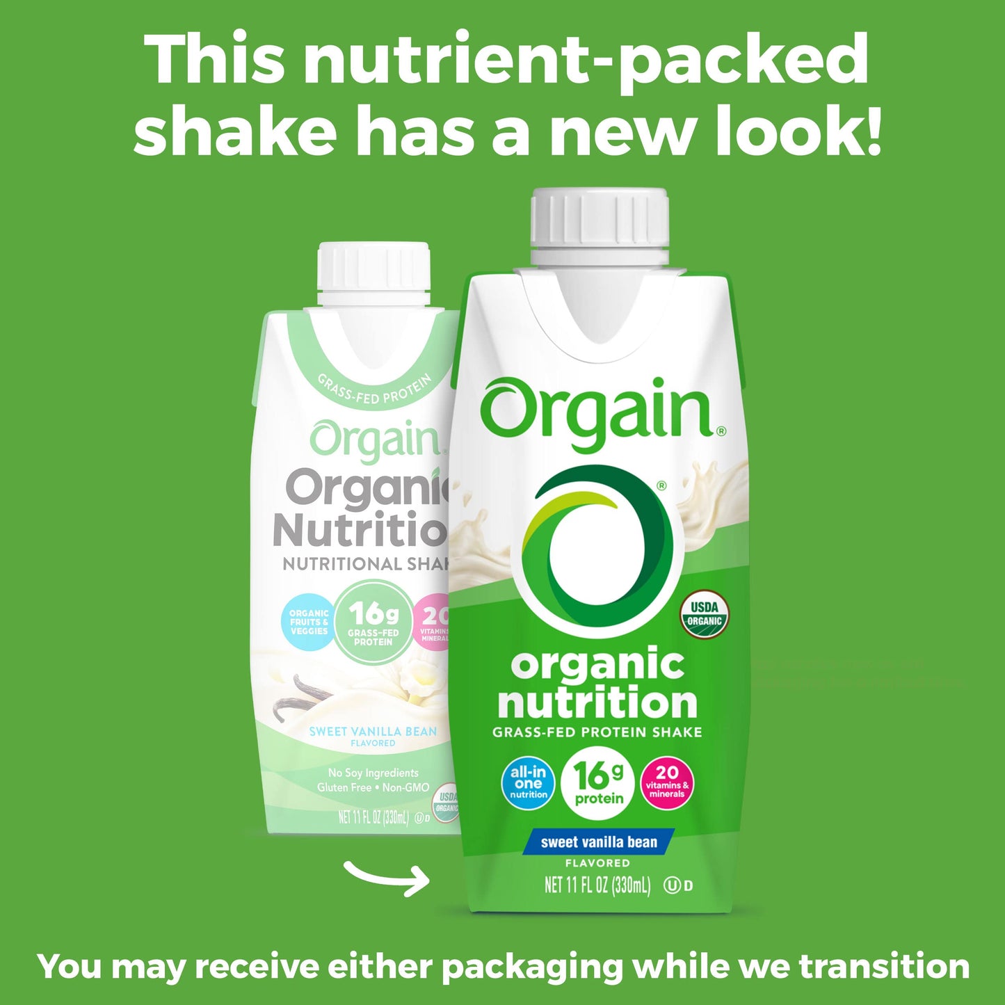 Orgain Organic Nutritional Protein Shake, Vanilla Bean - 16g Grass Fed Whey Protein OrgainBuy Supplements Australia