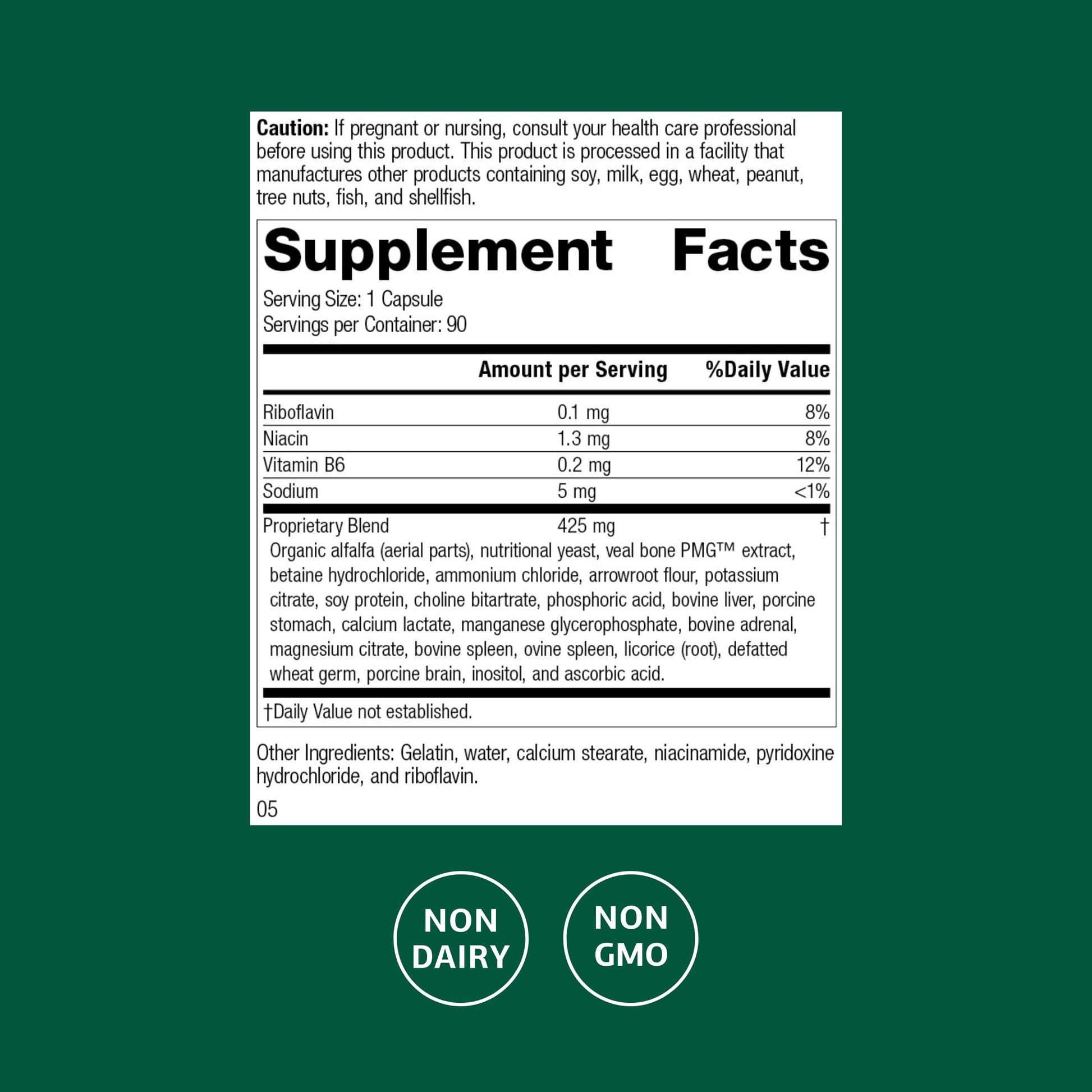 Standard Process Ostarplex - Dietary Supplement for Connective Tissue Health - Aids Liver Health & Function - Contains Vitamin B6 - Non-Dairy - 90 Capsules (90 Servings) Standard Process Inc.Buy Supplements Australia
