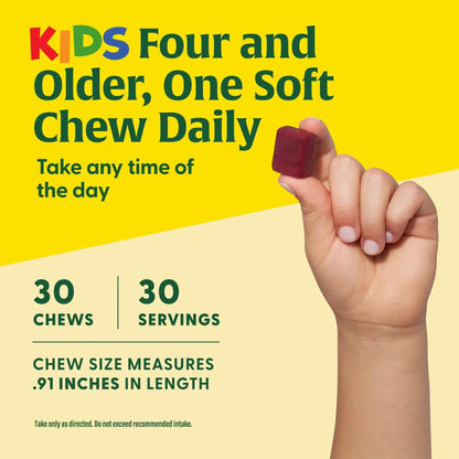 MegaFood Kids One Daily Multivitamin Soft Chews - Kids Vitamins with Vitamin B, Vitamin C, Vitamin D & Vitamin E - Age 4+, Vegetarian MegaFoodBuy Supplements Australia