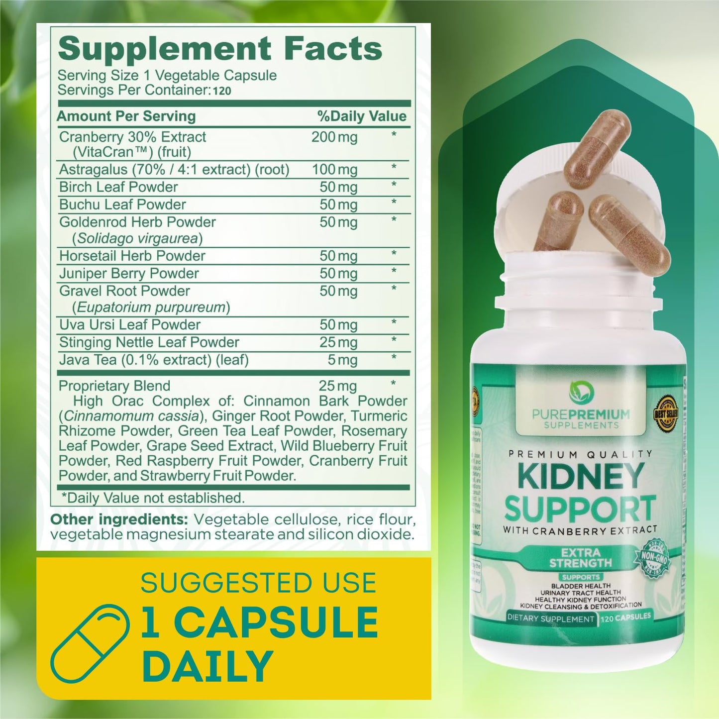 PurePremium Kidney Support Supplement for Men and Women - with Cranberry Extract PurePremium SupplementsBuy Supplements Australia