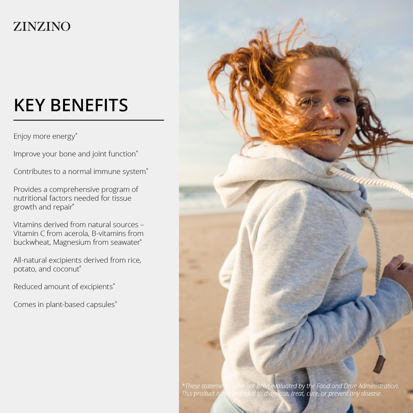 Zinzino Xtend + - Multi Immune Supplement - Essential Vitamins, Minerals & Vitamin C for Immune Support, Energy & Focus - 60 Capsules ZINZINOBuy Supplements Australia
