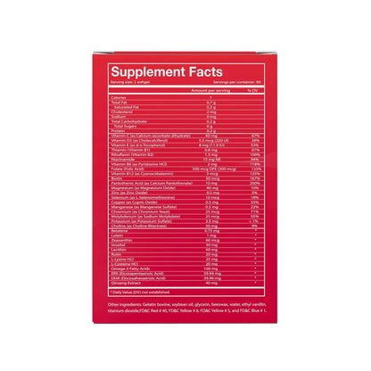 Vivioptal Active, 90 Softgels (1 Year Supply), Ginseng & Omega 3, Multivitamin & Multimineral, Gluten Free, German Formula Vivioptal VitaminsBuy Supplements Australia