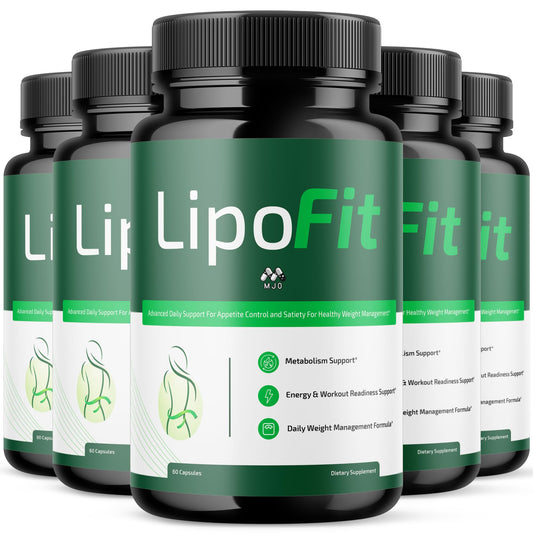 (5 Pack) Lipo Fit Capsules, Official Lipo Fit Pills with All Natural Ingredients, Advanced Overall Health & Wellness Vitamin Supplement Formula for Maximum Strength Multivitamin Support (300 Capsules) MJOBuy Supplements Australia