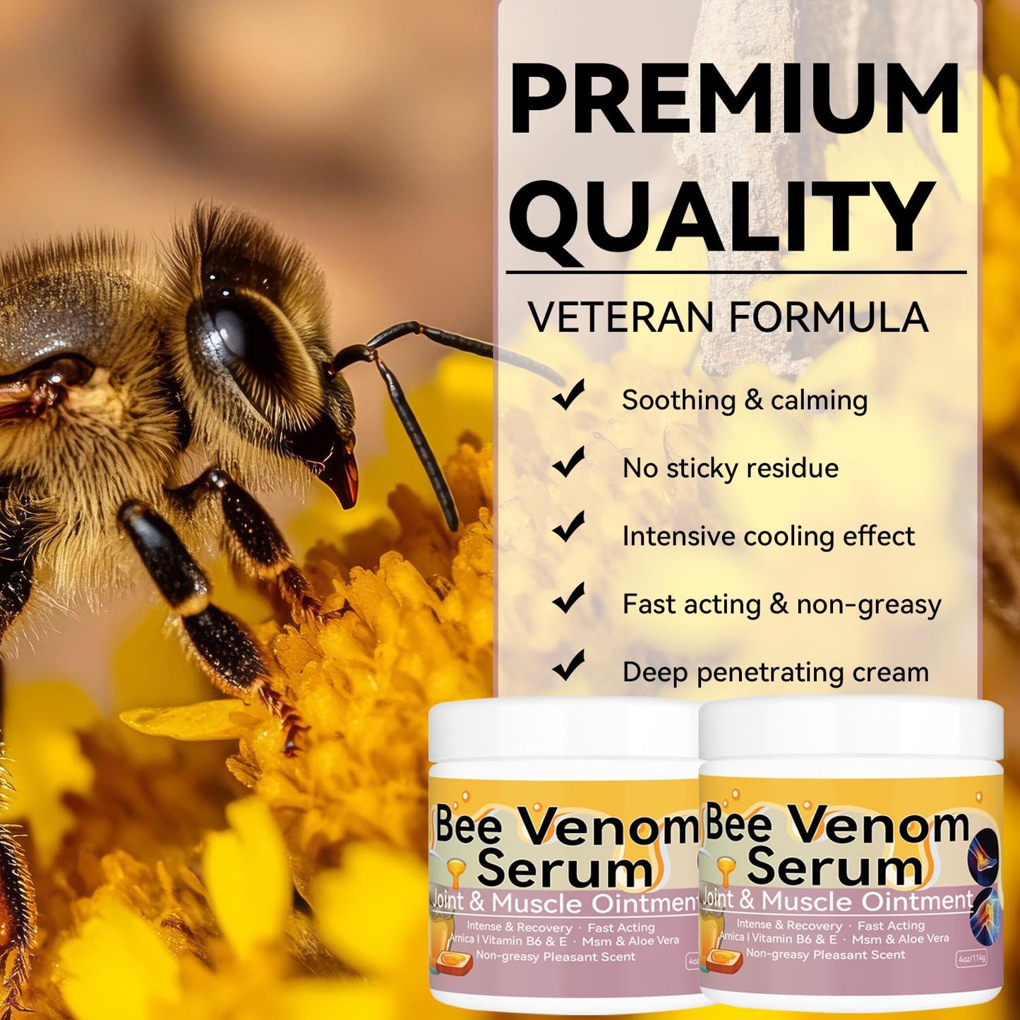 Cedonivor Bee Venom Cream, Joint & Muscle Soothing, Professional Bee Venom Joint Cream,Joint Gel - Specially for for Back, Neck, Hands, Knee CedonivorBuy Supplements Australia