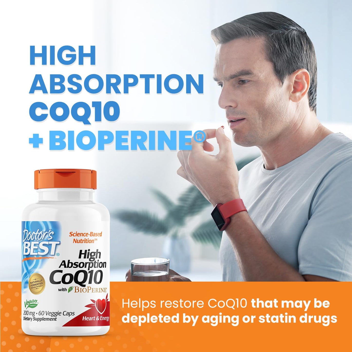 Doctor's Best High Absorption CoQ10 with BioPerine Gluten Free Naturally Fermented Doctor's BESTBuy Supplements Australia