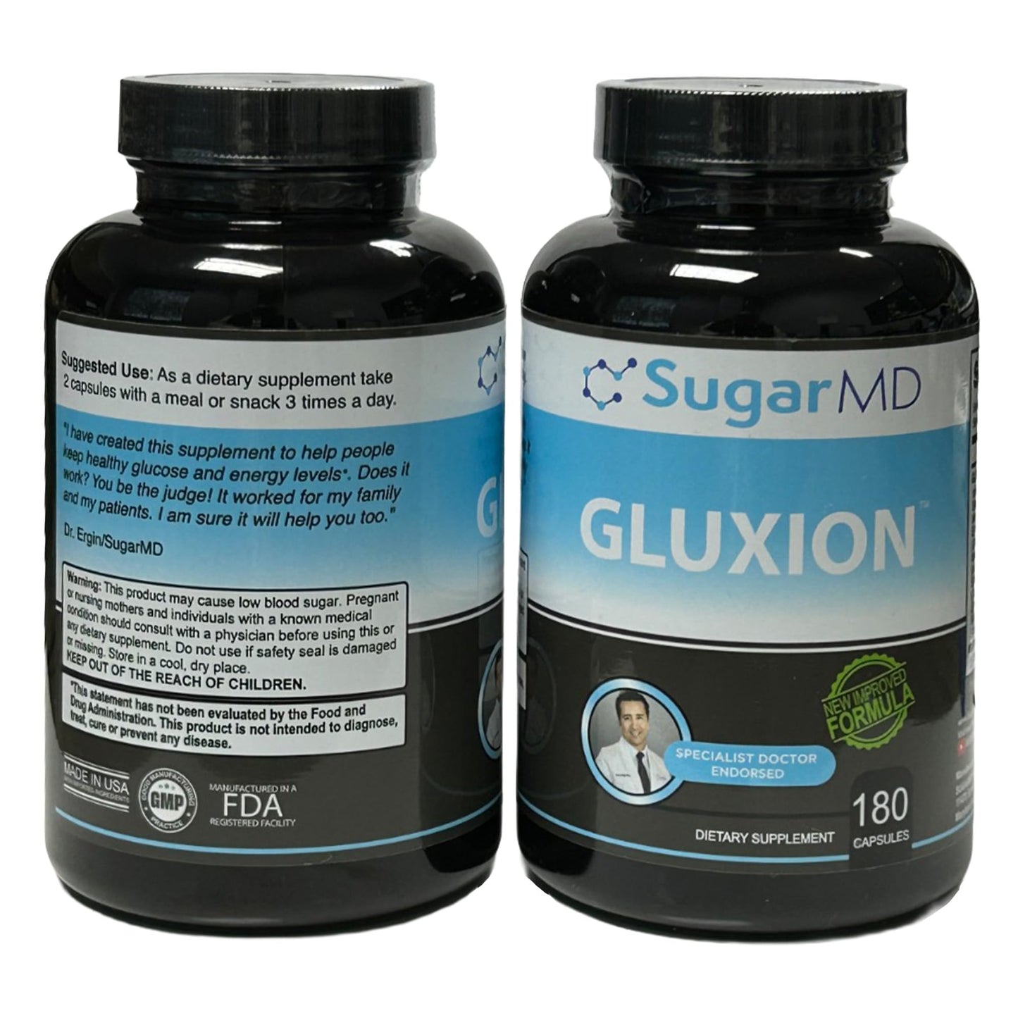 SugarMD GLUXION 3X Strength Formula | Advanced Botanical & Nutrient Blend for Spike Control| Vegan, Non-GMO, 180 Capsules SugarMDBuy Supplements Australia