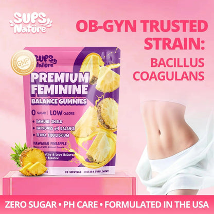 Women's Probiotic Gummies Nutrition Premium Feminine Balance Gummies - Supports pH Balance, Digestion & Immune Health - Hawaiian Pineapple Flavor sups natureBuy Supplements Australia