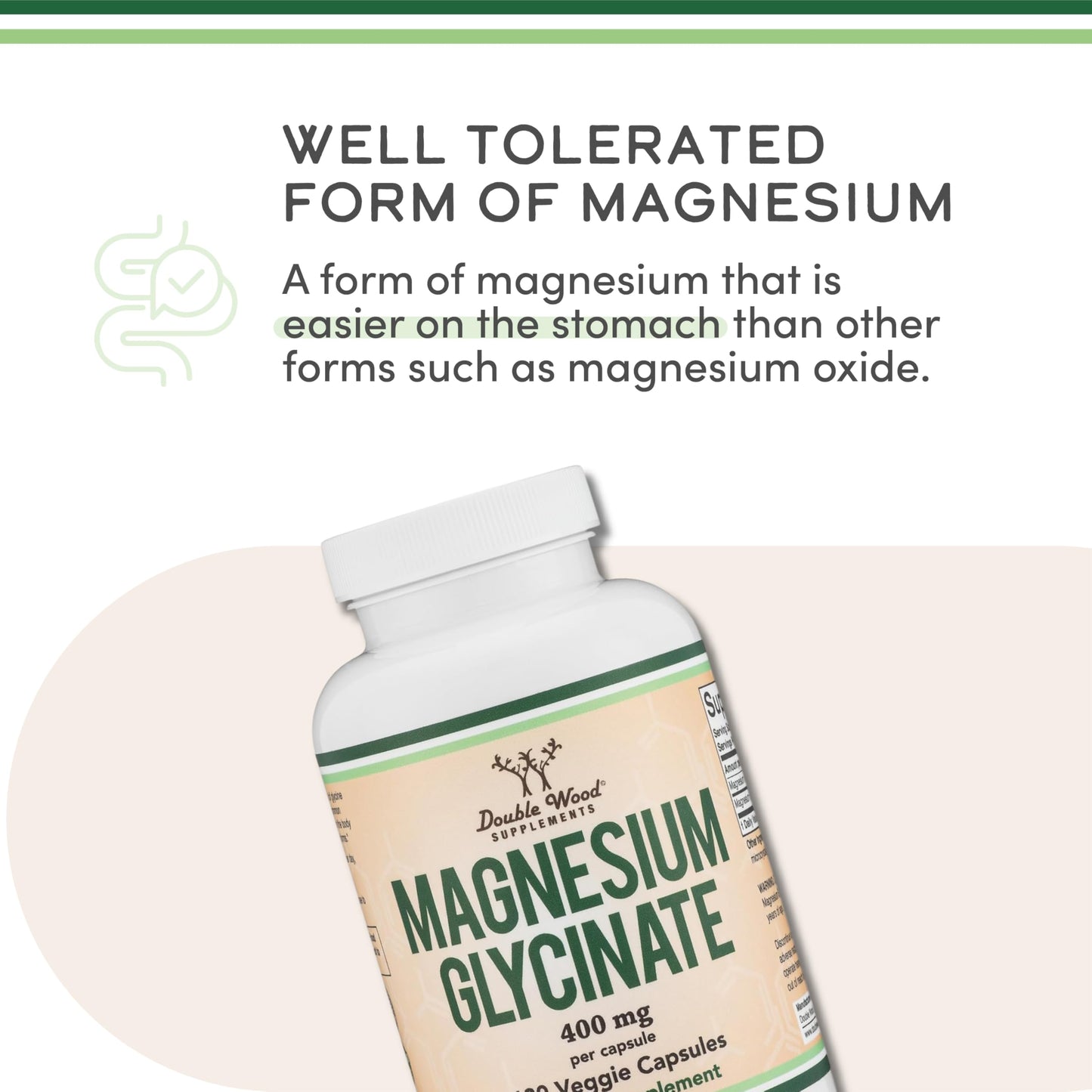 Magnesium Glycinate 400mg | 180 Capsules | Sleep, Muscle, & Heart Support | Vegan, Third Party Tested, Gluten Free
