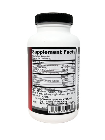 Beverly International Lean Out 120 caps. Fat Burner with Metabolic Support. Lipotropics. Beverly InternationalBuy Supplements Australia