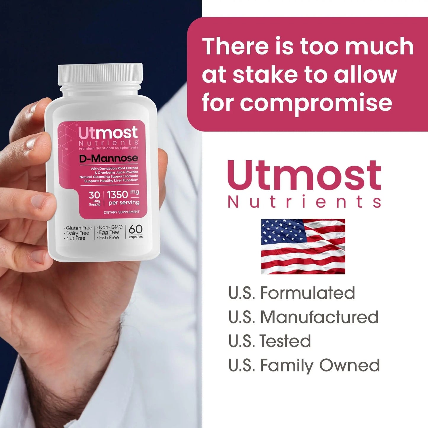 Utmost Nutrients Urinary Defense D-Mannose Supplement - Urinary Health for Women - Optimized Clinical Strength Formula Cleanses, Flushes and Rebuilds The Urinary System Utmost NutrientsBuy Supplements Australia