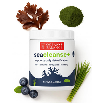 Ocean's Balance Seacleanse+ Daily Detox Cleanse Powder | Gut Health & Immune Support | Supports Gentle Cleanse & Vitality | 8oz Ocean's Balance Clean Taste of MaineBuy Supplements Australia