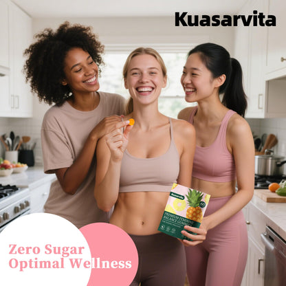 Kuasarvita Peeshlita Women’s Vaginal Probiotics Gummies – pH Balance Support + Feminine Wellness & Comfort, Pineapple Flavor, Natural Probiotic Blend – 60 Gummies KuasarvitaBuy Supplements Australia