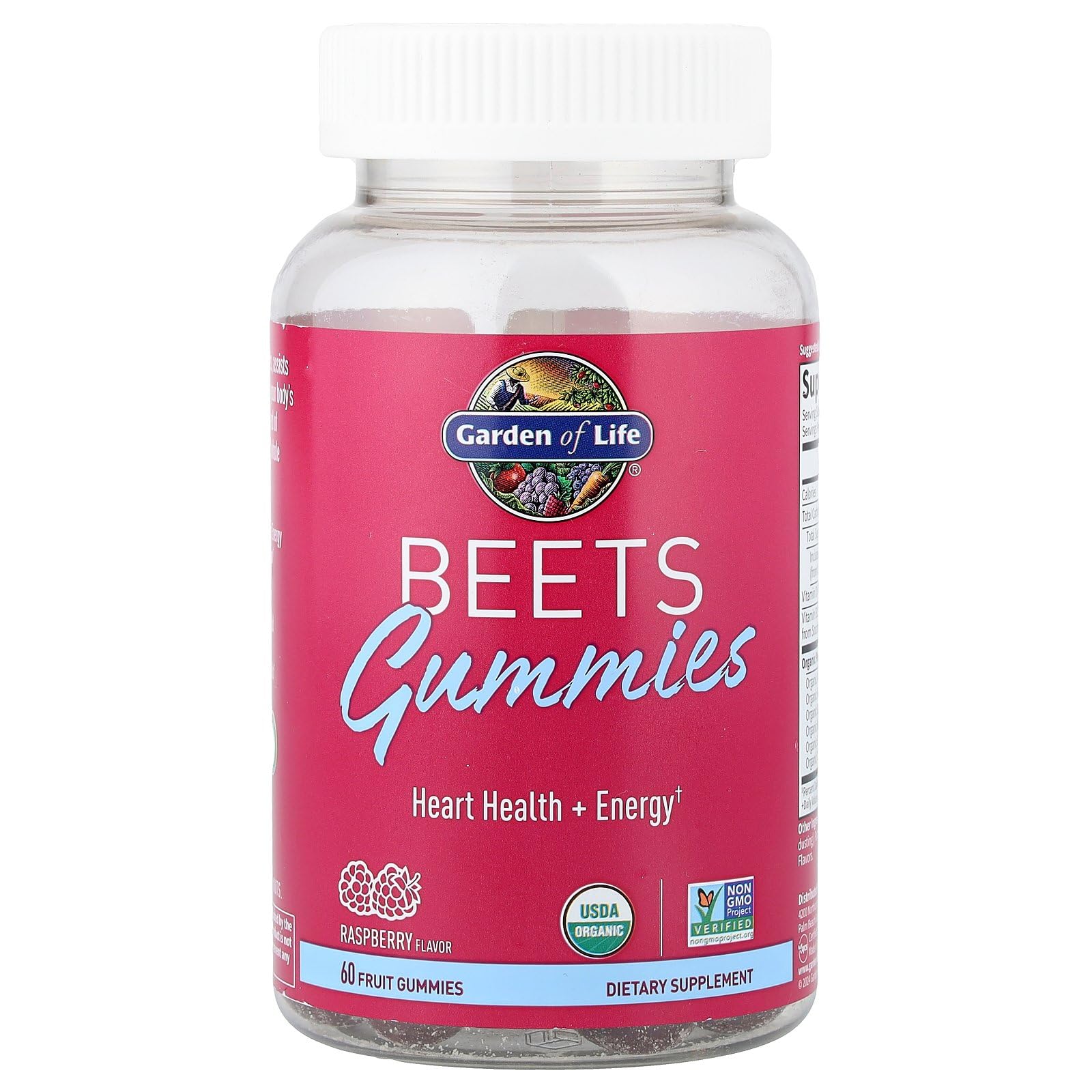 Garden of Life Organic Beet Root Gummies Made from Pectin with Antioxidants, Vitamin C, Vitamin D & B12 for Heart Health & Energy – BEETS Gummies – Vegan, Gluten Free, Non GMO, Raspberry, 30 Servings Garden of LifeBuy Supplements Australia