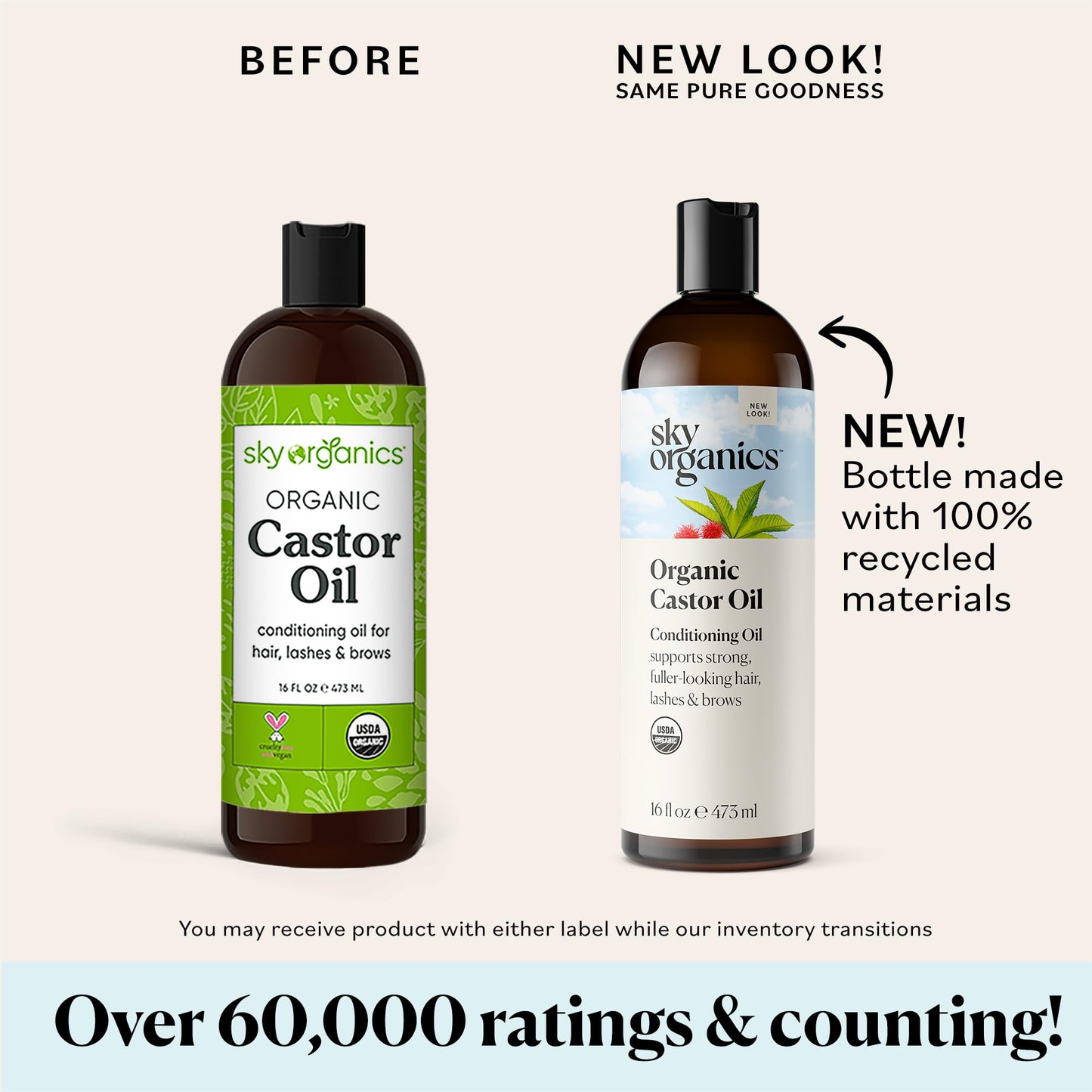 Sky Organics Castor Oil (2x16oz) USDA Organic Cold-Pressed Unrefined100% Pure Sky OrganicsBuy Supplements Australia