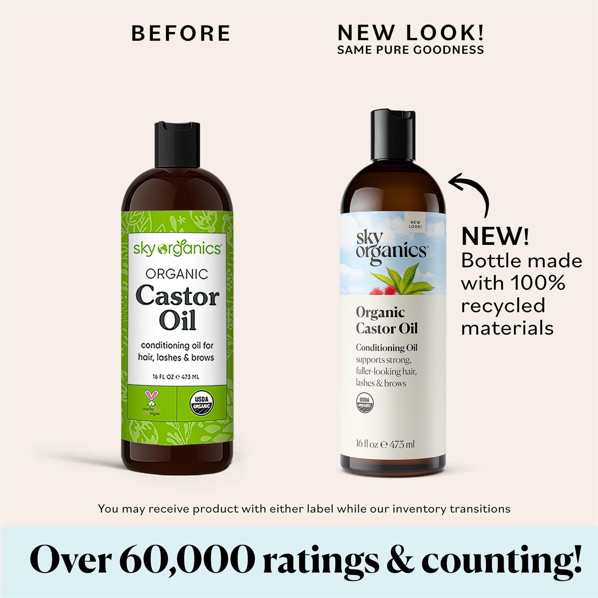 Sky Organics Castor Oil (2x16oz) USDA Organic Cold-Pressed Unrefined100% Pure Sky OrganicsBuy Supplements Australia