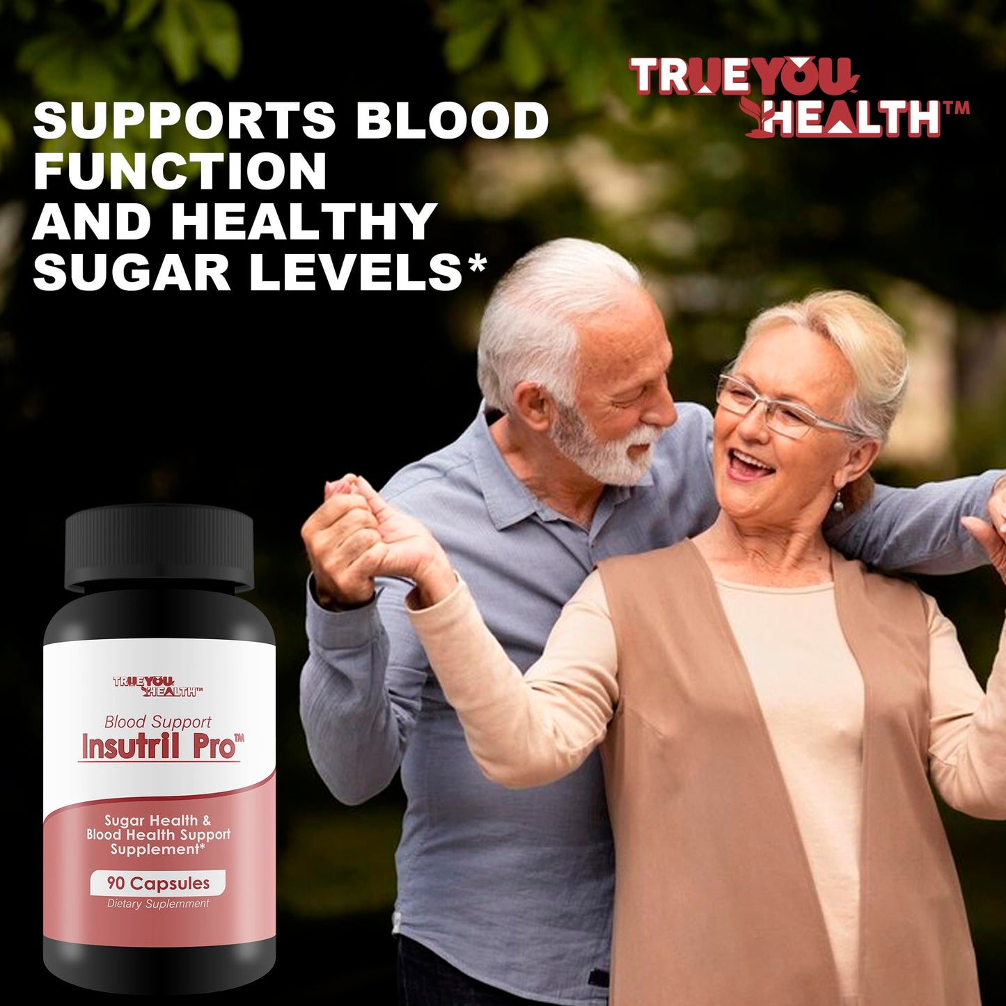 Blood Support Insutril Pro - Our Best Sugar Health & Blood Health Support Supplement - Circulatory Health Support - Blood Balance Blood Boost Blood Circulation Supplements - Health Blood Balance Pills True You HealthBuy Supplements Australia