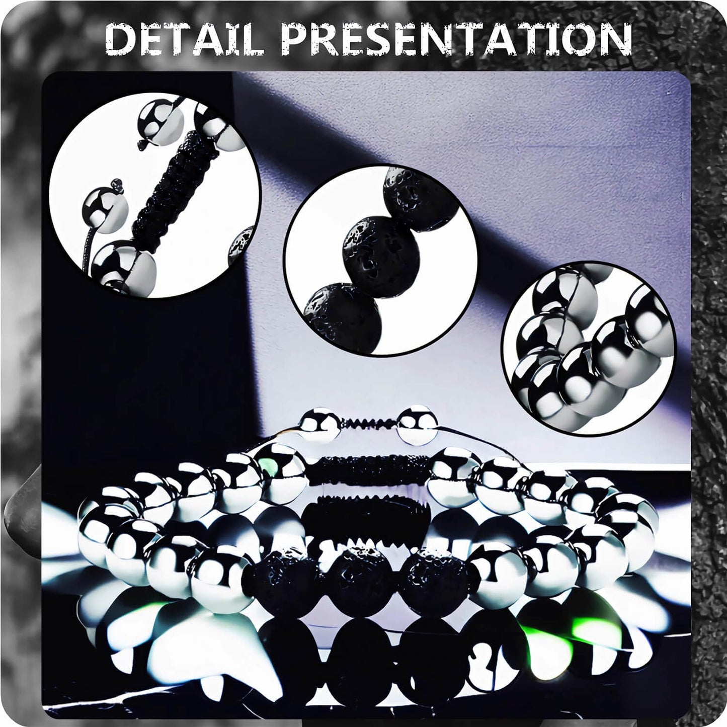 RENZHI-Magnetic Hematite Bracelet–Beaded Magnetic Bracelets for Men and Women RENZHIBuy Supplements Australia