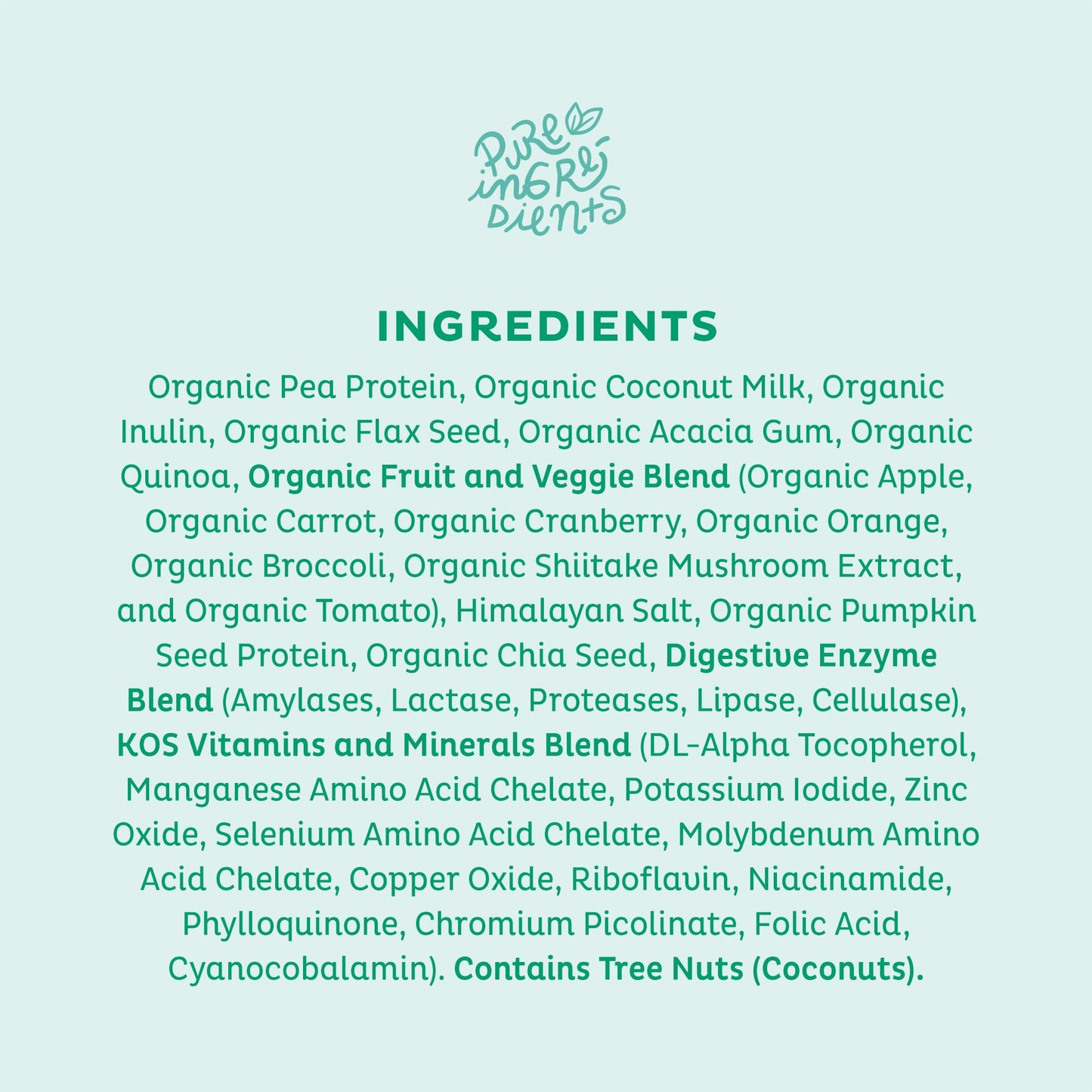 KOS Vegan Protein Powder, Unflavored & Unsweetened - Low Carb Pea Protein Blend KOSBuy Supplements Australia