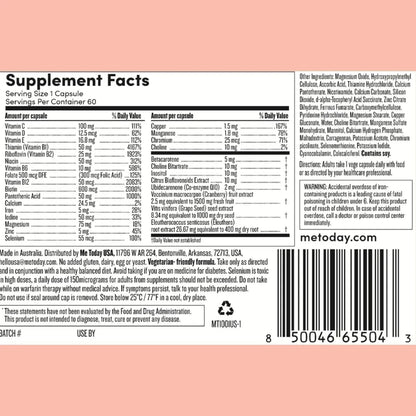 me today Daily Multivitamin for Women – Womens Multivitamin & Multimineral Supplement with 27 Vitamin A, D, C, Zinc, Magnesium me todayBuy Supplements Australia