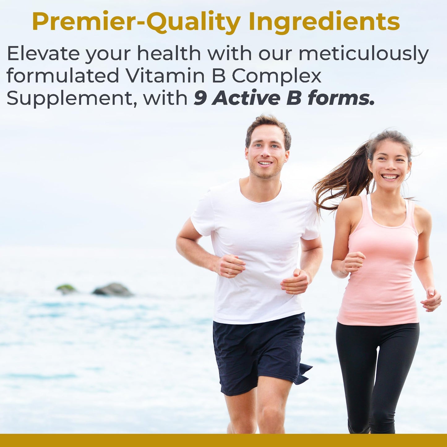 Premier Research Labs Complete B - Vitamin B Complex Supplement for Optimal Health | Vitamin B Supplement with Biotin | 9 Active B Vitamins | for Liver