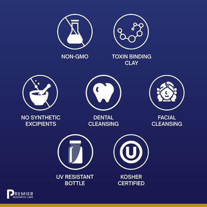 Premier Research Labs Medi-Dental Pack - Detoxifying Volcanic Clay - Dental & Body Cleansing - With Calcium Smectites Silica & Mineral Oxides - 5 oz Premier Research LabsBuy Supplements Australia