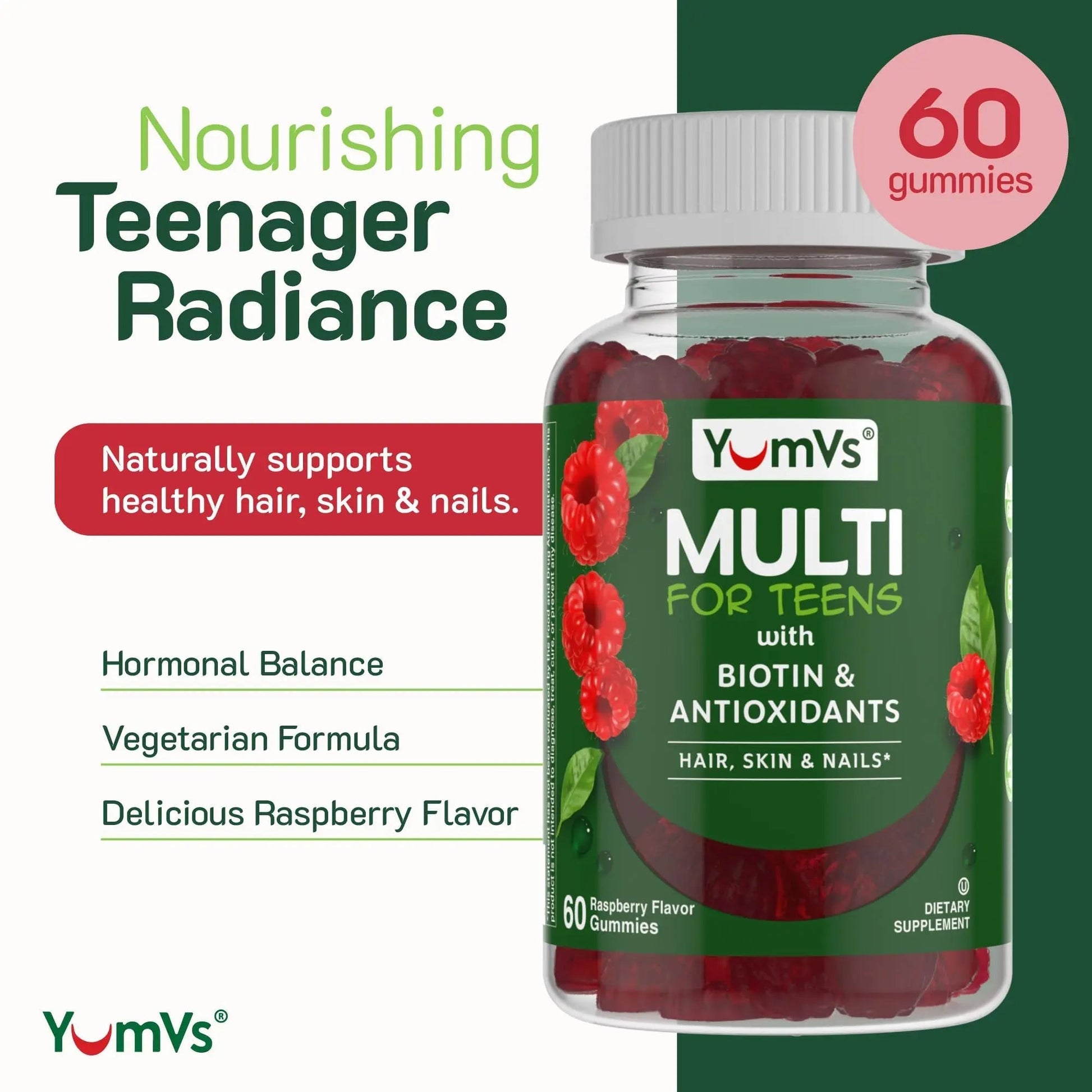 Multivitamin for Adults & Teens Bundle – Complete Daily Health Support Gummies YUM-V'S