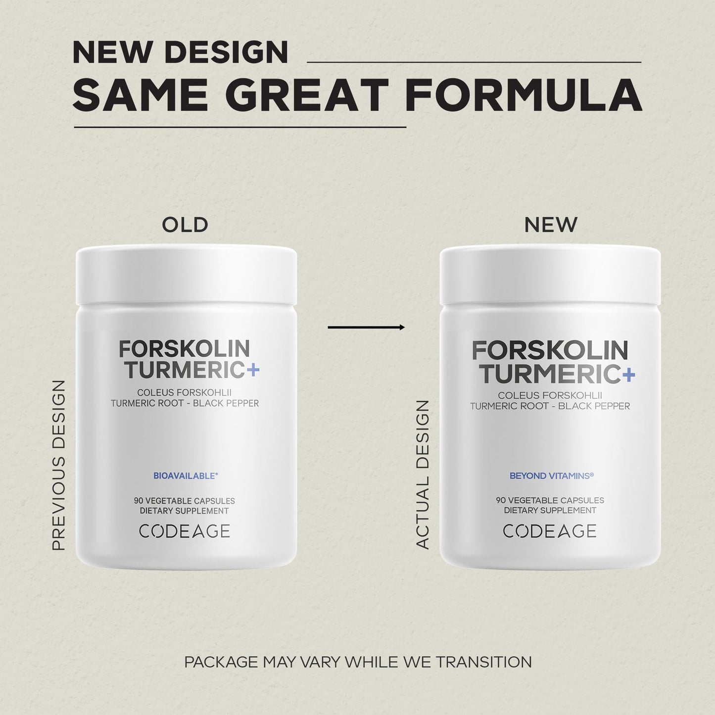 Codeage Forskolin, Pure Forskolin Coleus + Organic Turmeric Root Powder, 95% Curcuminoids + Bioperine Black Pepper - 20% Standardized Coleus Forskohlii Supplement - Non-GMO - 90 Capsules CodeageBuy Supplements Australia