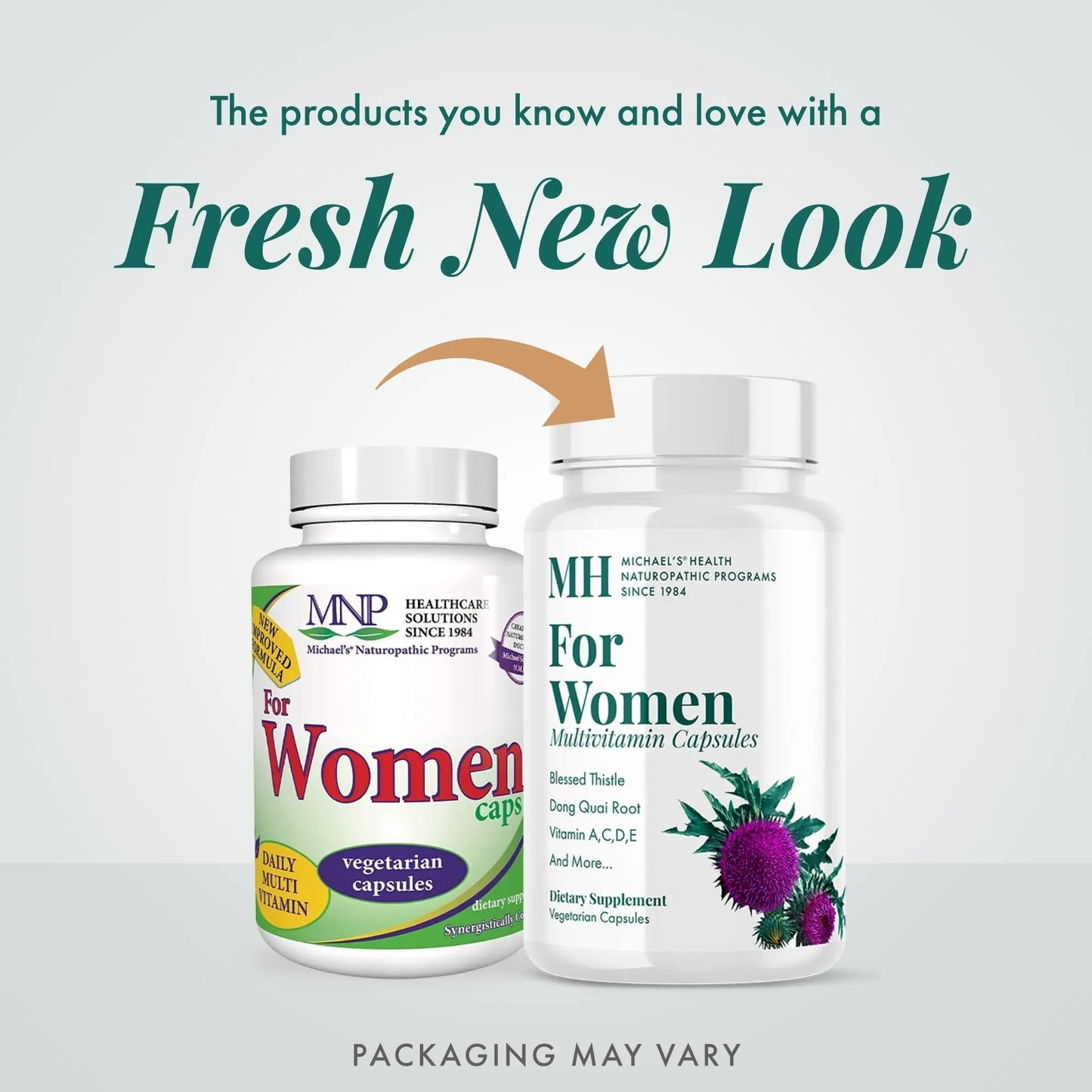 MICHAEL'S Health Naturopathic Programs for Women Multivitamin ? 90 Vegetarian Capsules ? Support for Energy, Hair, Skin and Nails ? 30 Servings MICHAEL'S