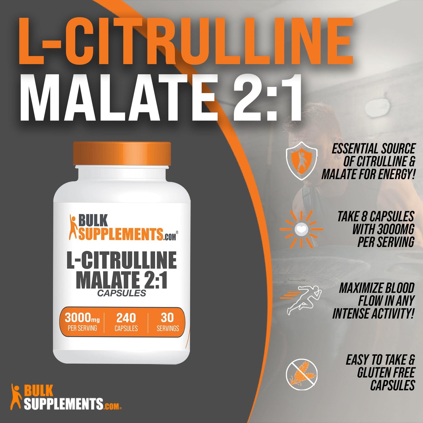BULKSUPPLEMENTS.COM L-Citrulline Malate Capsules - Citrulline Malate 3000mg BULKSUPPLEMENTS.COMBuy Supplements Australia