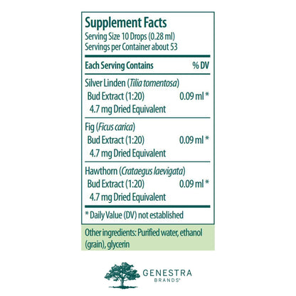 Genestra Brands Calm-gen | Silver Linden, Fig, and Hawthorn Herbal Supplement | 0.5 fl. oz. Genestra BrandsBuy Supplements Australia