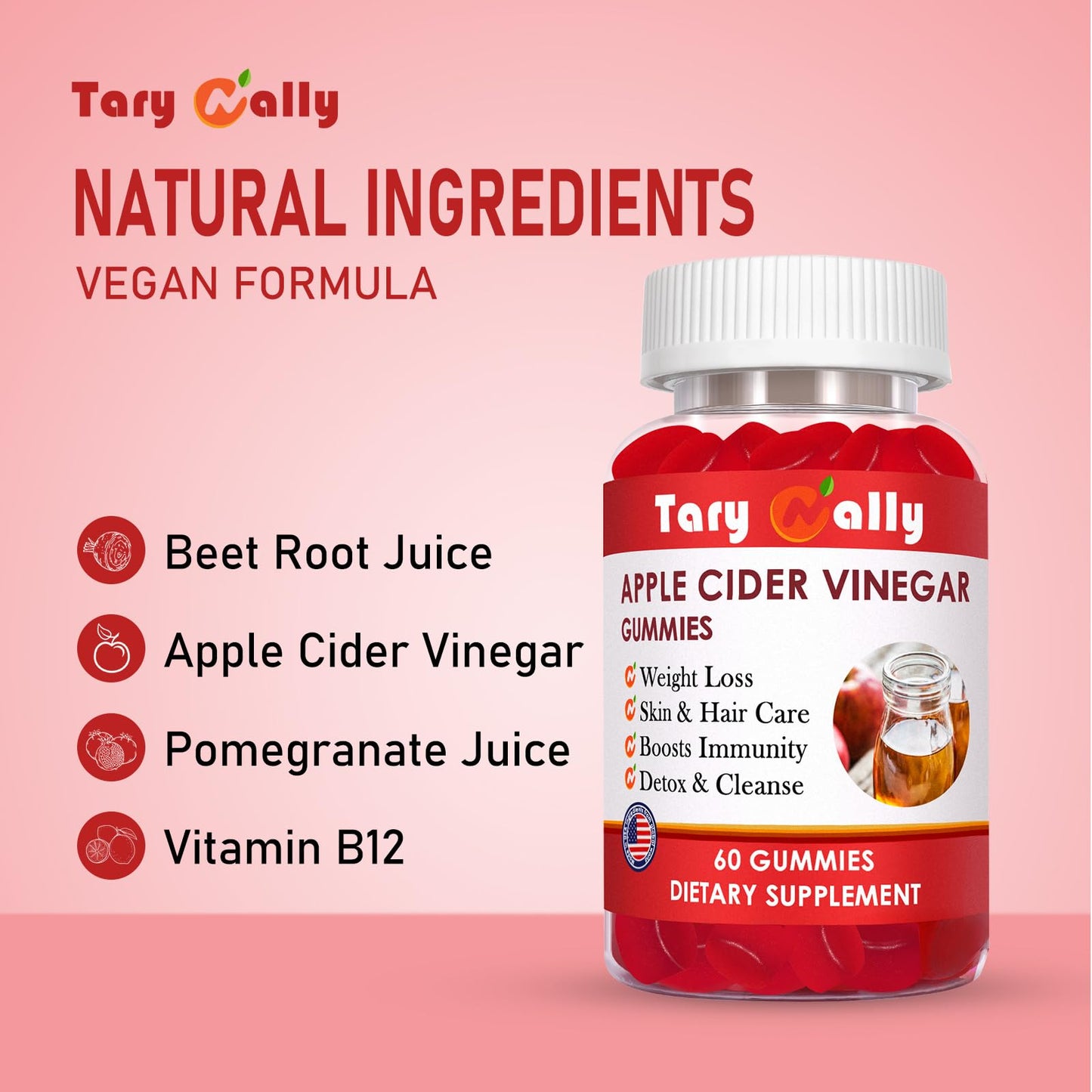 Apple Cider Vinegar Gummies Keto ACV Gummies for Weight Loss and Belly Fat Tary NallyBuy Supplements Australia