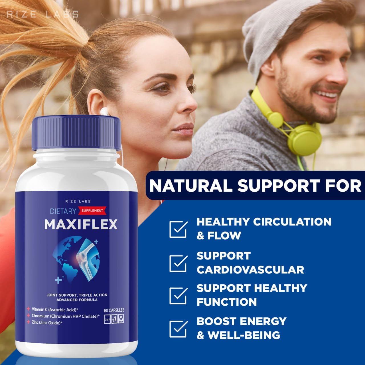 rize labs -Mexiflax All Natural Suppplement, Capsules for Joint Support, Pills for Mobility and Flexibility, Advanced Formula Supplement, Triple Action (120 Capsules) rize labsBuy Supplements Australia