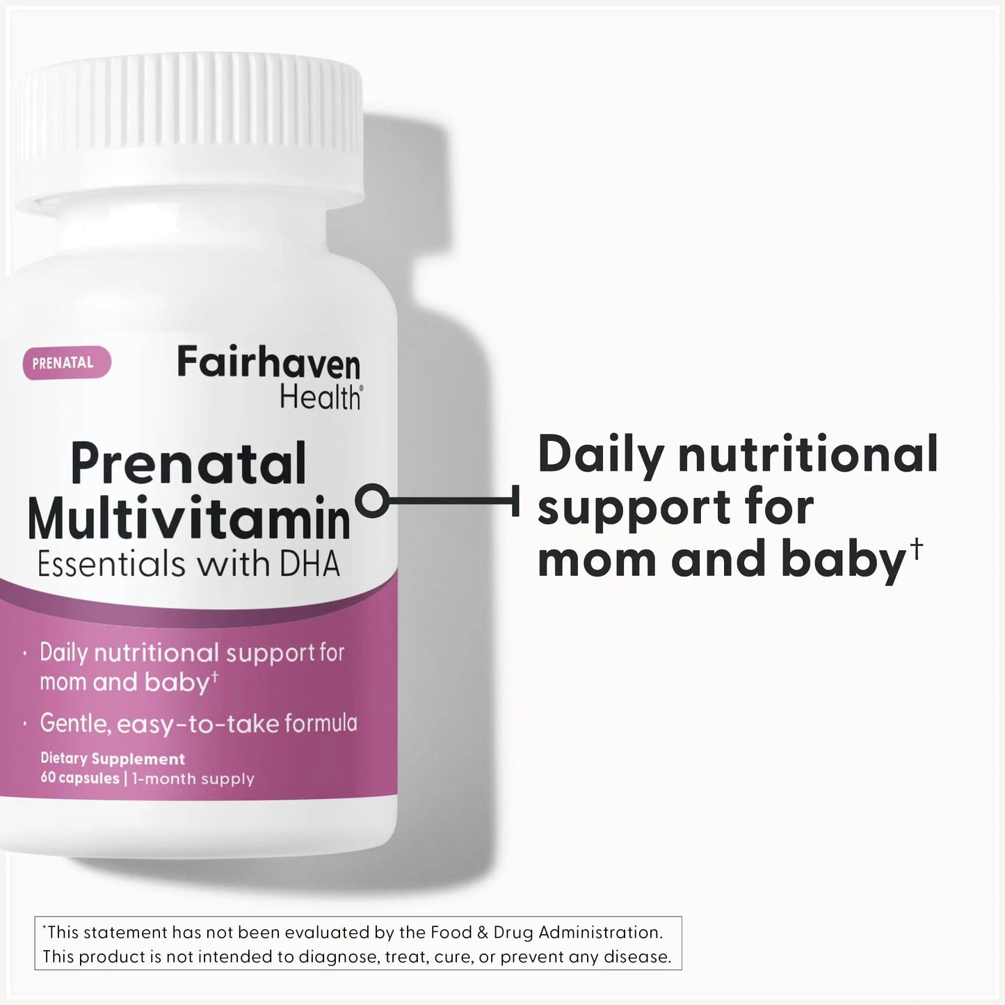 Fairhaven Health Prenatal Multivitamin Essentials with DHA | Prenatal Vitamins + DHA, Choline, Myo-Inositol | Fairhaven Health