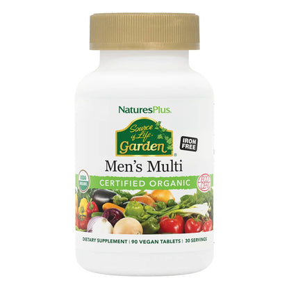 NaturesPlus Source of Life Garden Men’s Multivitamin - 90 Tablets - Supports Energy & Healthy Immune System Nature's Plus
