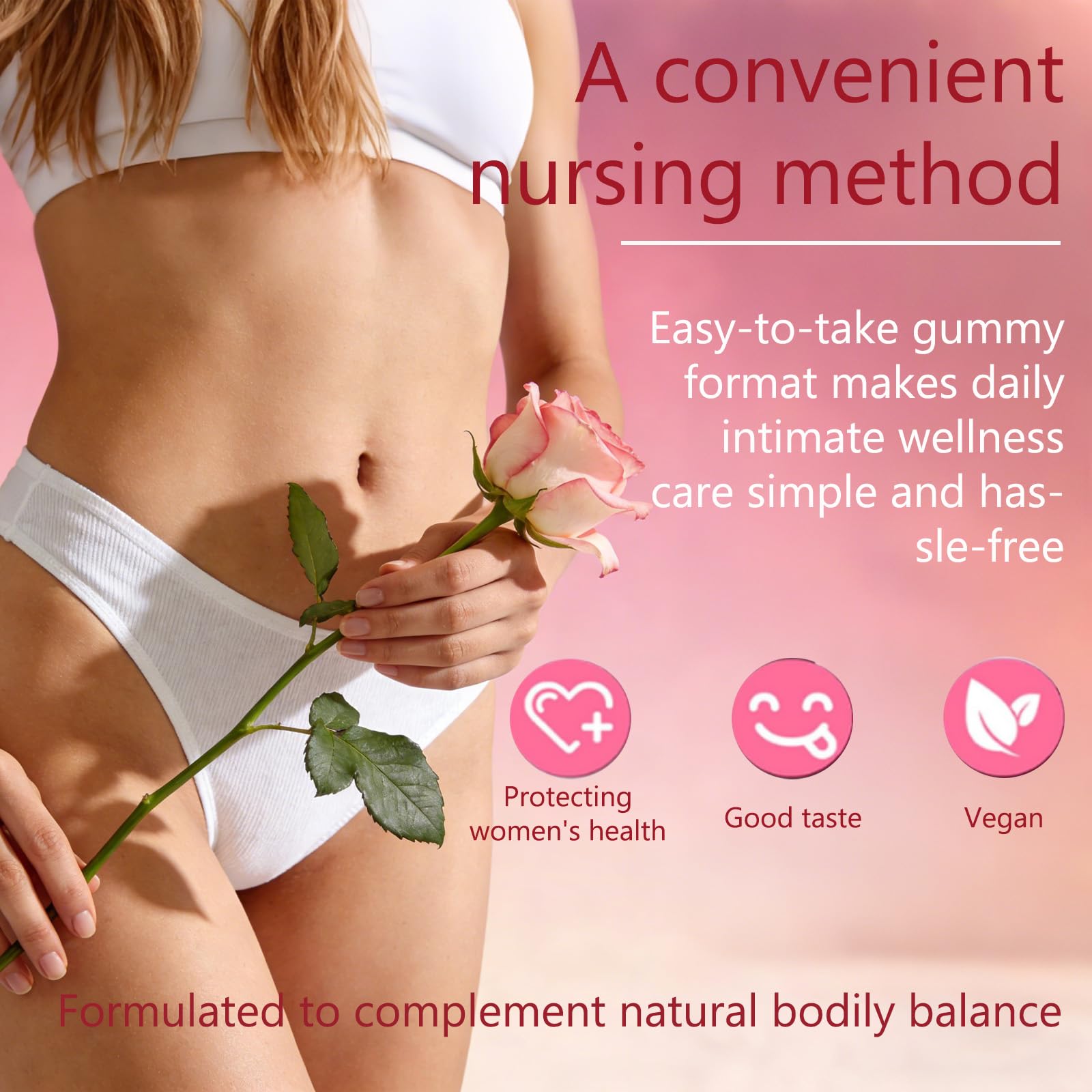 YFDSRF Feminine Balance Probiotic Gummies for Women - with Hawaiian Pineapple, pH Balance Support, Healthy Odor & Flora, Vaginal & Immune Health, Vegan Dietary Supplement - 60 Gummies (1) YFDSRFBuy Supplements Australia