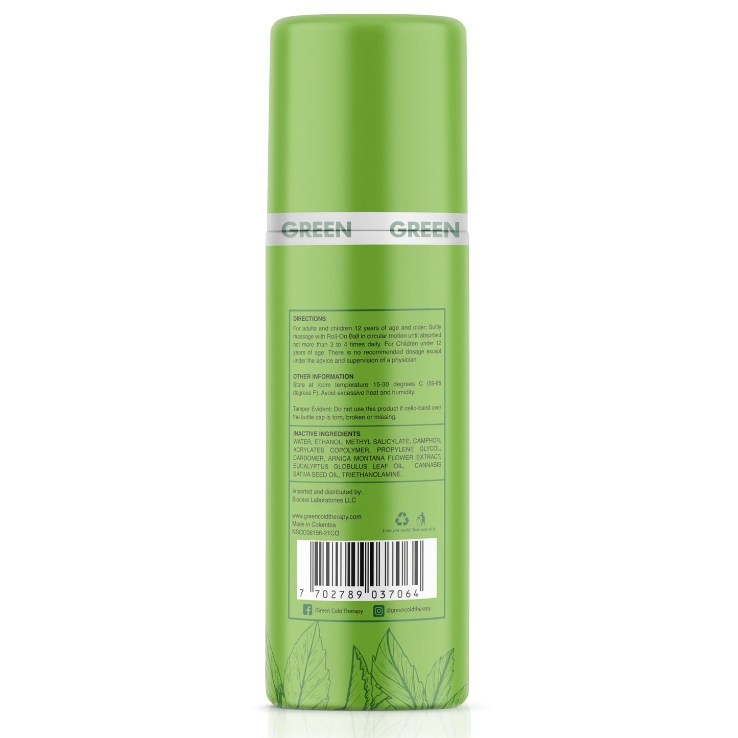 Ross D’Elen Green Menthol ROLL-ON 3-Pack ROSS D'ELENBuy Supplements Australia