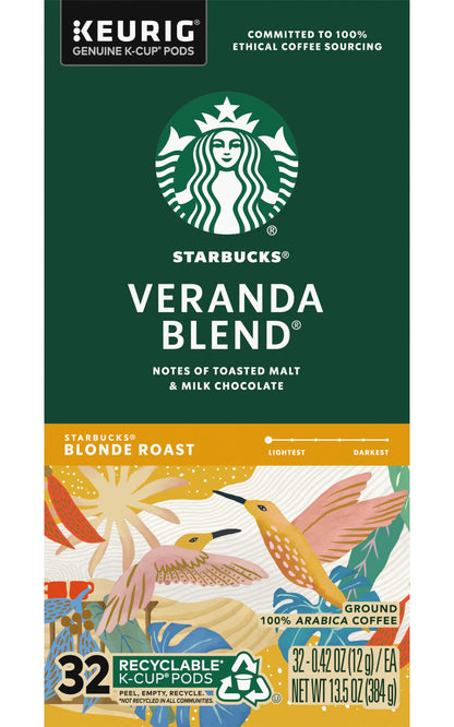 Starbucks Veranda Blend Coffee K-Cups,4/24 Pack-96 K-Cups StarbucksBuy Supplements Australia