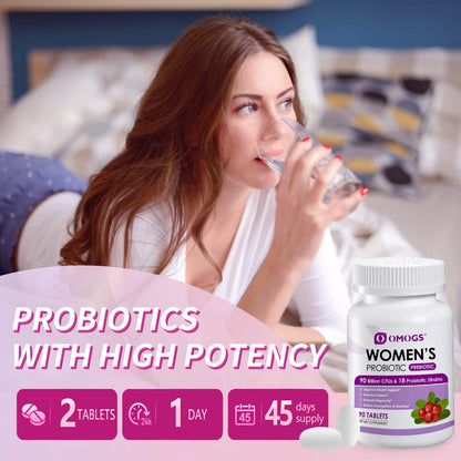OMOGS Women's Probiotic,with Cranberry Extract and Organic Prebiotics,90 Billion CFUs OMOGSBuy Supplements Australia