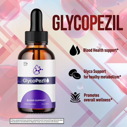 (3 Pack) Glycopezil Drops, Official Glycopezil Blood Health Support Drops with All Natural Ingredients, Advanced Health & Wellness Support Formula with Premium Vitamins for Women & Men (90 Servings) MJOBuy Supplements Australia