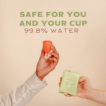 Menstrual Cup Wipes - On The Go Public Bathroom Feminine Wipes - Safe On Period Cups & Menstrual discs Pixie CupBuy Supplements Australia