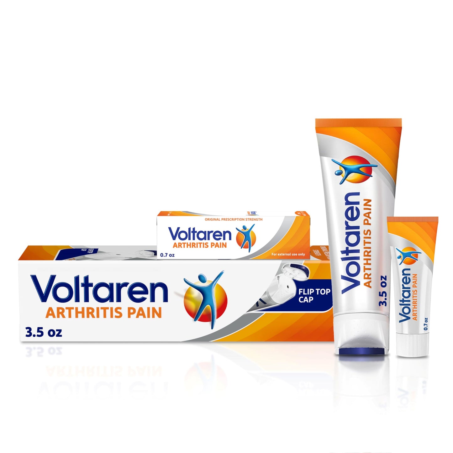 Voltaren Arthritis Pain Gel for Powerful Topical Arthritis Pain Relief with Diclofenac - NEW Easy Open Cap - 100 g Tube And 20 g Travel Size Tube VoltarenBuy Supplements Australia
