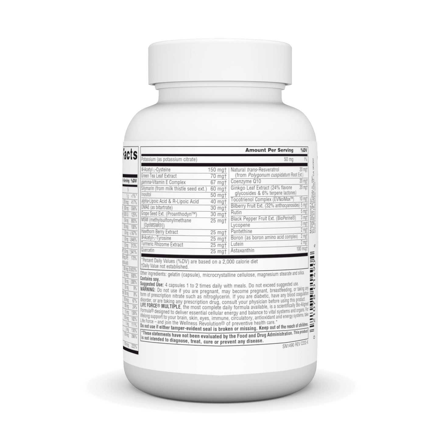 Source Naturals Life Force Multiple Iron Free Daily Multivitamin High Potency Essential Vitamins, Minerals, Antioxidants & Nutrients - Energy & Immune Boost* - 60 Capsules Source NaturalsBuy Supplements Australia