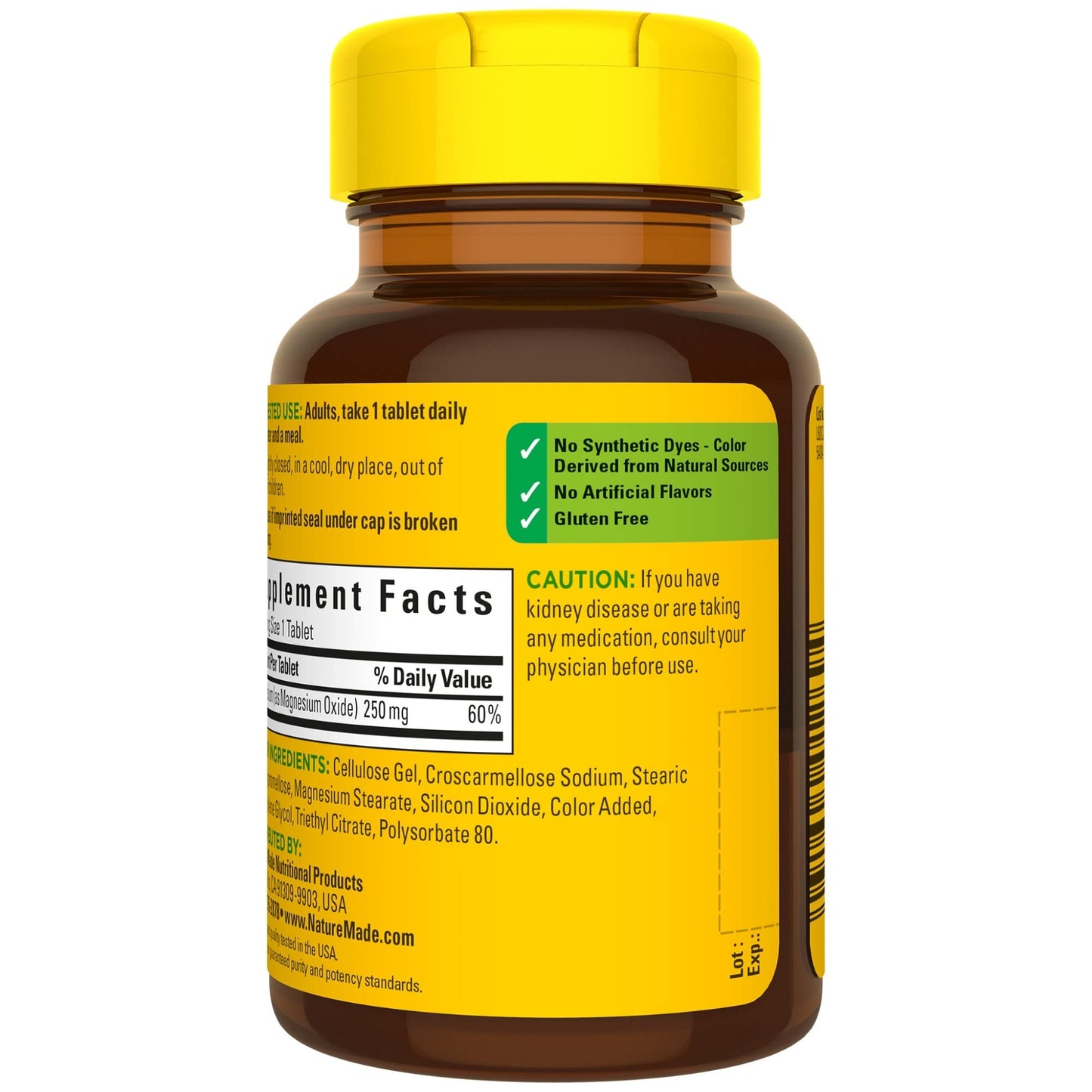 Nature Made Magnesium Oxide 250 mg, Dietary Supplement for Muscle, Heart Nature MadeBuy Supplements Australia