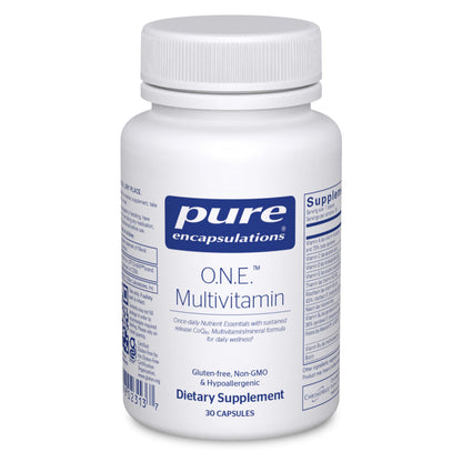 Pure Encapsulations O.N.E. Multivitamin - Once Daily Multivitamin with Antioxidant Complex Metafolin, CoQ10, and Lutein to Support Vision, Cognitive Function, and Cellular Health* - 30 Capsules Pure EncapsulationsBuy Supplements Australia