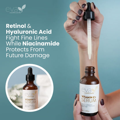 Vitamin C Serum for Face - Vitamin C Facial Serums with Hyaluronic Acid, Retinol Eva NaturalsBuy Supplements Australia