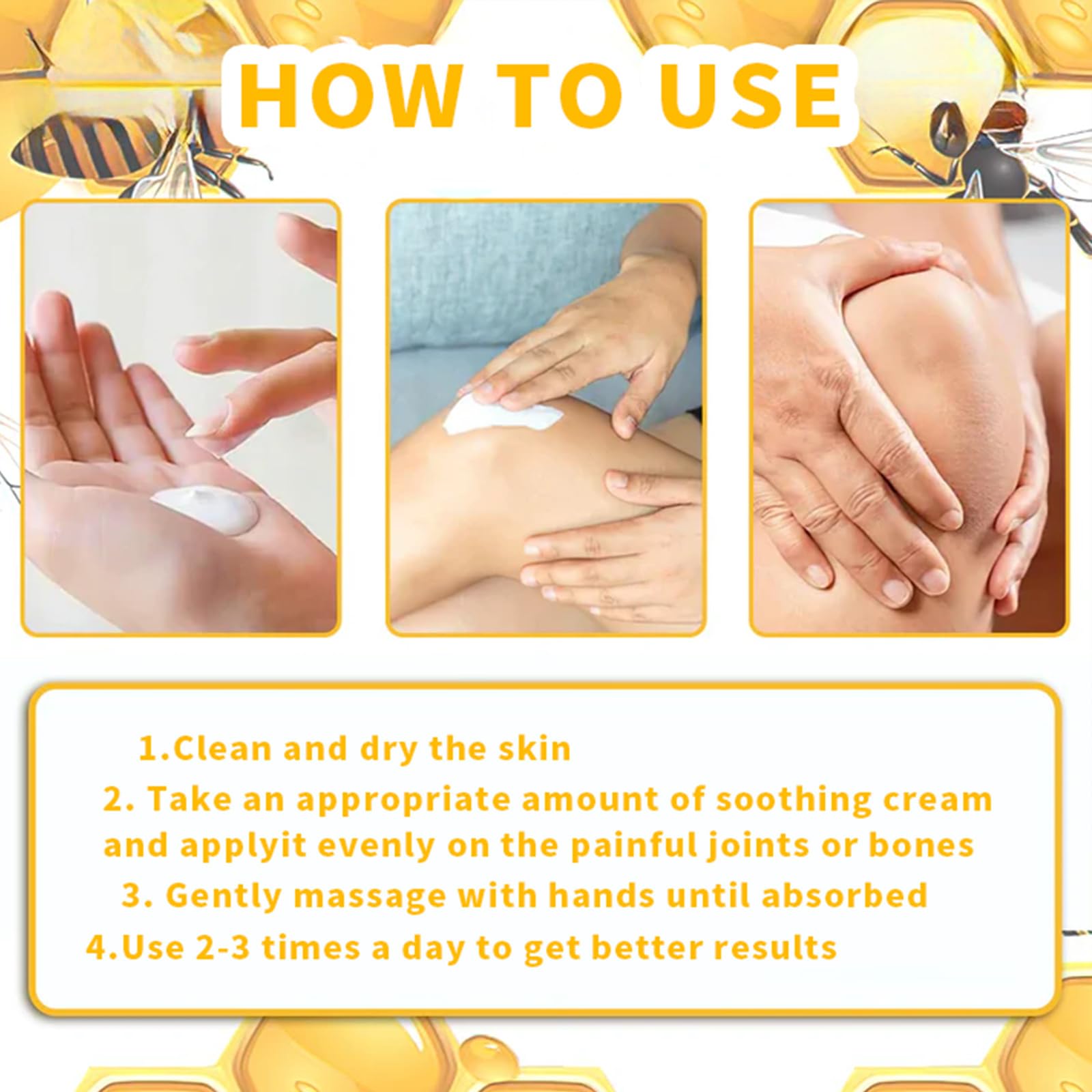 ArthroEase Bee Venom Joint and Bone Cream,ArthroEase Bee Venom Cream,Bee Venom Joint Gel,Effectively Relieve Joint discomfort (2) ADFIREBuy Supplements Australia